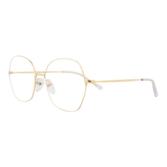 Balenciaga Unisex Round/Oval Gold Gold Transparent Fashion Designer Eyewear - Picture 1 of 4